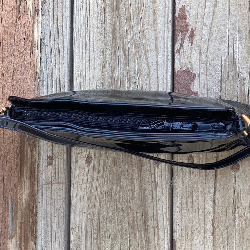 Bundle 3 for 50% off 1970s-80s Ganson Black Patent Leather Bag - Picture 7 of 11